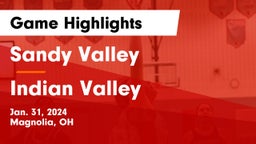 Sandy Valley  vs Indian Valley  Game Highlights - Jan. 31, 2024