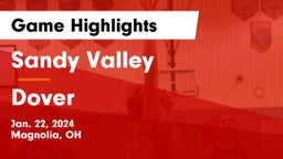 Sandy Valley  vs Dover  Game Highlights - Jan. 22, 2024