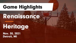 Renaissance  vs Heritage  Game Highlights - Nov. 30, 2021