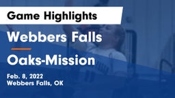 Webbers Falls  vs Oaks-Mission  Game Highlights - Feb. 8, 2022