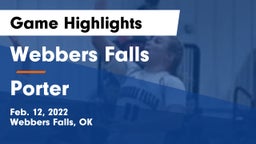 Webbers Falls  vs Porter  Game Highlights - Feb. 12, 2022