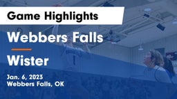 Webbers Falls  vs Wister  Game Highlights - Jan. 6, 2023