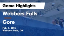 Webbers Falls  vs Gore  Game Highlights - Feb. 3, 2023