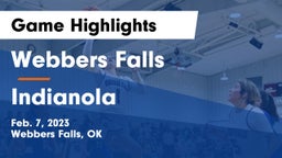 Webbers Falls  vs Indianola Game Highlights - Feb. 7, 2023