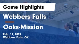 Webbers Falls  vs Oaks-Mission  Game Highlights - Feb. 11, 2023