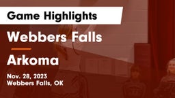 Webbers Falls  vs Arkoma  Game Highlights - Nov. 28, 2023