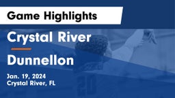 Crystal River  vs Dunnellon  Game Highlights - Jan. 19, 2024