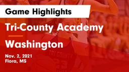 Tri-County Academy  vs Washington  Game Highlights - Nov. 2, 2021