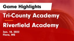 Tri-County Academy  vs Riverfield Academy  Game Highlights - Jan. 18, 2022