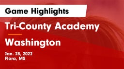 Tri-County Academy  vs Washington  Game Highlights - Jan. 28, 2022