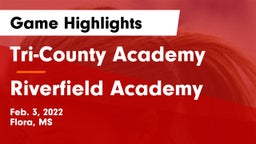 Tri-County Academy  vs Riverfield Academy  Game Highlights - Feb. 3, 2022