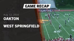 Recap: Oakton  vs. West Springfield 2016