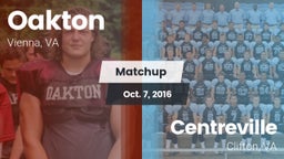 Matchup: Oakton  vs. Centreville  2016