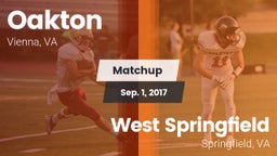 Matchup: Oakton  vs. West Springfield  2017
