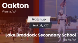 Matchup: Oakton  vs. Lake Braddock Secondary School 2017