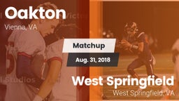 Matchup: Oakton  vs. West Springfield  2018