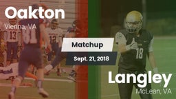 Matchup: Oakton  vs. Langley  2018