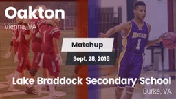 Matchup: Oakton  vs. Lake Braddock Secondary School 2018