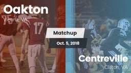 Matchup: Oakton  vs. Centreville  2018