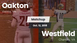 Matchup: Oakton  vs. Westfield  2018