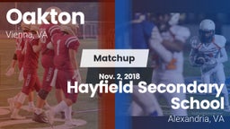 Matchup: Oakton  vs. Hayfield Secondary School 2018
