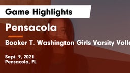 Pensacola  vs Booker T. Washington Girls Varsity Volleyball Game Highlights - Sept. 9, 2021