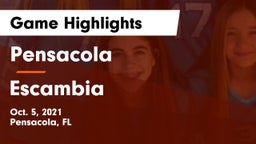 Pensacola  vs Escambia  Game Highlights - Oct. 5, 2021
