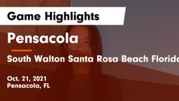 Pensacola  vs South Walton Santa Rosa Beach Florida Game Highlights - Oct. 21, 2021
