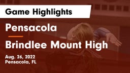 Pensacola  vs Brindlee Mount High Game Highlights - Aug. 26, 2022