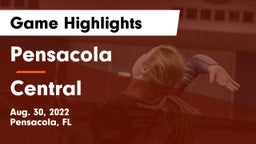 Pensacola  vs Central Game Highlights - Aug. 30, 2022