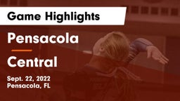 Pensacola  vs Central Game Highlights - Sept. 22, 2022