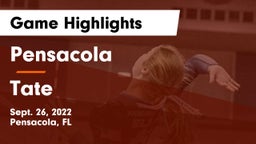 Pensacola  vs Tate  Game Highlights - Sept. 26, 2022