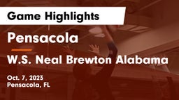 Pensacola  vs W.S. Neal Brewton Alabama Game Highlights - Oct. 7, 2023