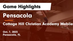 Pensacola  vs Cottage Hill Christian Academy Moblie Alabama Game Highlights - Oct. 7, 2023