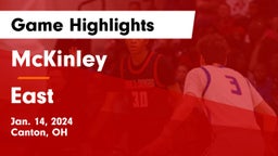 McKinley  vs East  Game Highlights - Jan. 14, 2024