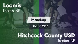 Matchup: Loomis  vs. Hitchcock County USD  2016