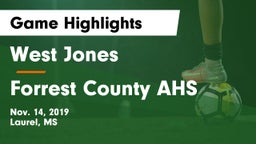 West Jones  vs Forrest County AHS Game Highlights - Nov. 14, 2019