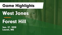 West Jones  vs Forest Hill Game Highlights - Jan. 27, 2020