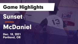 Sunset  vs McDaniel  Game Highlights - Dec. 18, 2021