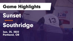 Sunset  vs Southridge  Game Highlights - Jan. 25, 2022