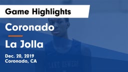 Coronado  vs La Jolla  Game Highlights - Dec. 20, 2019