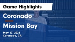 Coronado  vs Mission Bay  Game Highlights - May 17, 2021