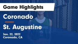 Coronado  vs St. Augustine  Game Highlights - Jan. 22, 2022