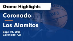 Coronado  vs Los Alamitos  Game Highlights - Sept. 24, 2023