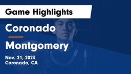 Coronado  vs Montgomery  Game Highlights - Nov. 21, 2023