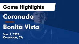 Coronado  vs Bonita Vista  Game Highlights - Jan. 5, 2024