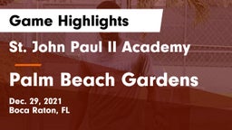 St. John Paul II Academy vs Palm Beach Gardens  Game Highlights - Dec. 29, 2021