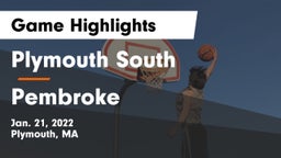 Plymouth South  vs Pembroke  Game Highlights - Jan. 21, 2022