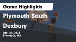 Plymouth South  vs Duxbury  Game Highlights - Jan. 24, 2022