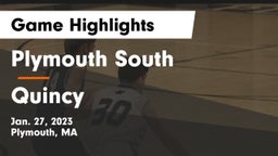 Plymouth South  vs Quincy  Game Highlights - Jan. 27, 2023